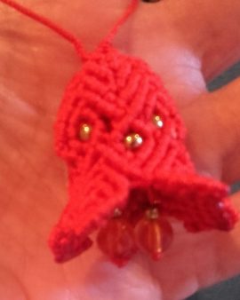 Petite clochette de Noël rouge
