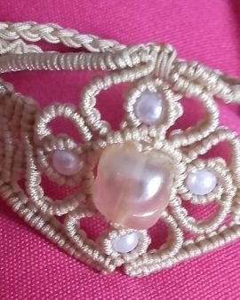 Bracelet fleur de nacre
