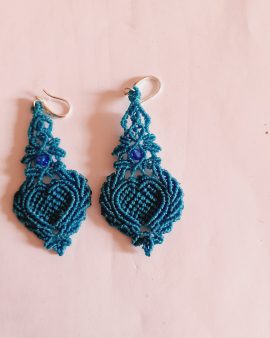 Boucles d&rsquo;oreilles bleu turquoise