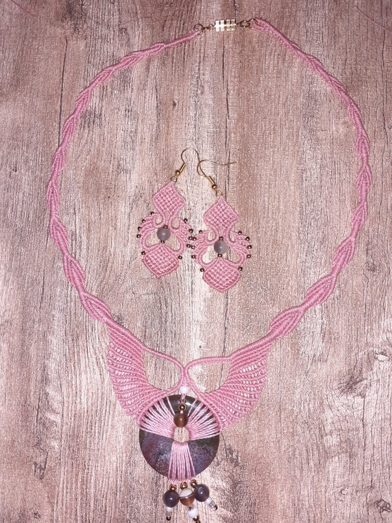 Parure Collier & Boucles D'oreilles à Crochet Reminiscence Argenté - Neuf Avec étiquettes