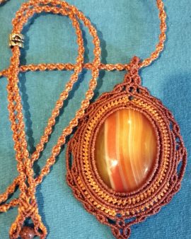 Collier en cornaline
