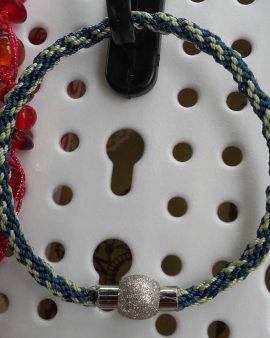 Bracelet kumihimo bleu