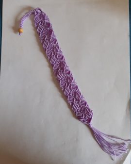 Marque page mauve