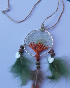 Pendentif arbre de vie vert